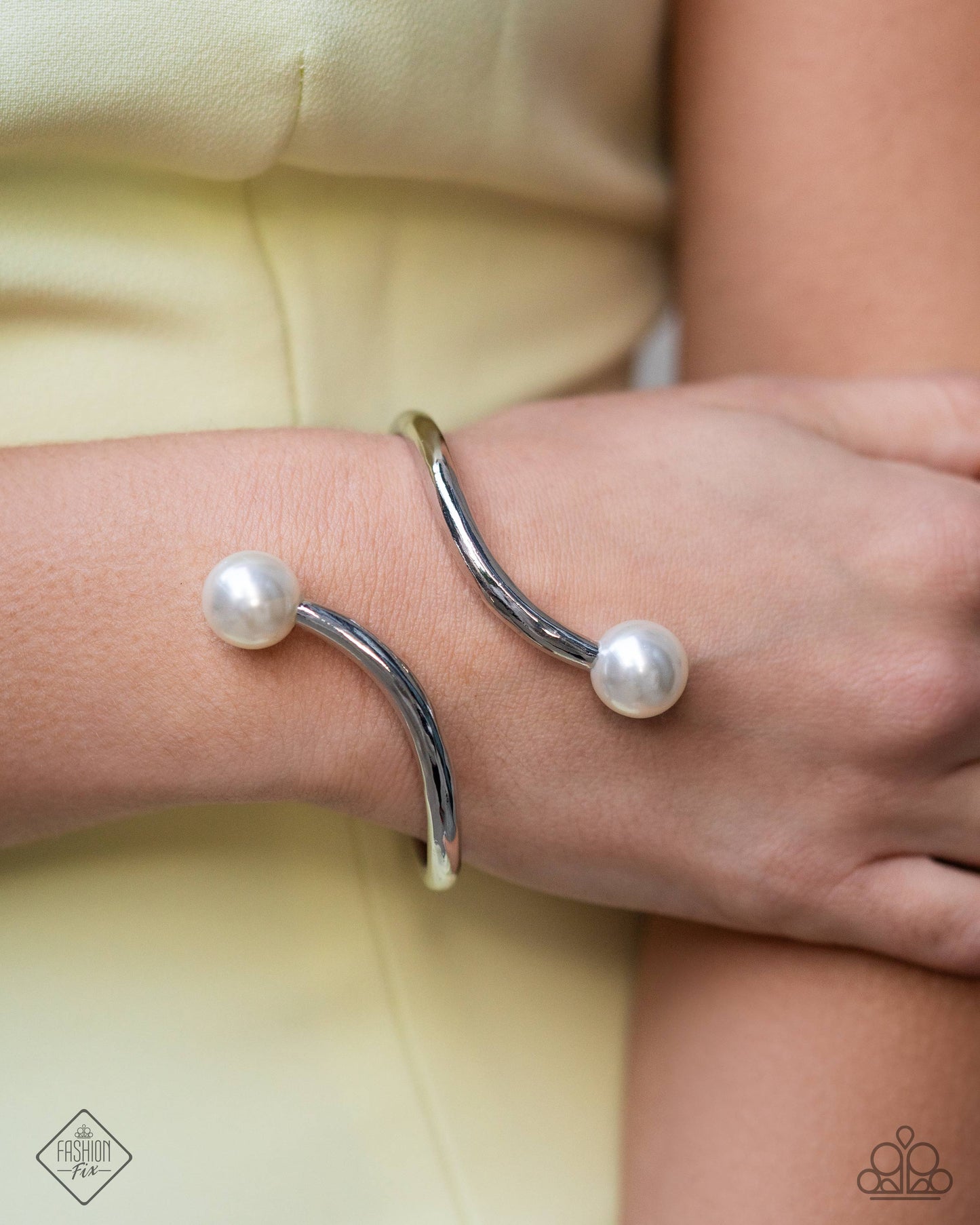 Effulgent Exemplar White Cuff Bracelet