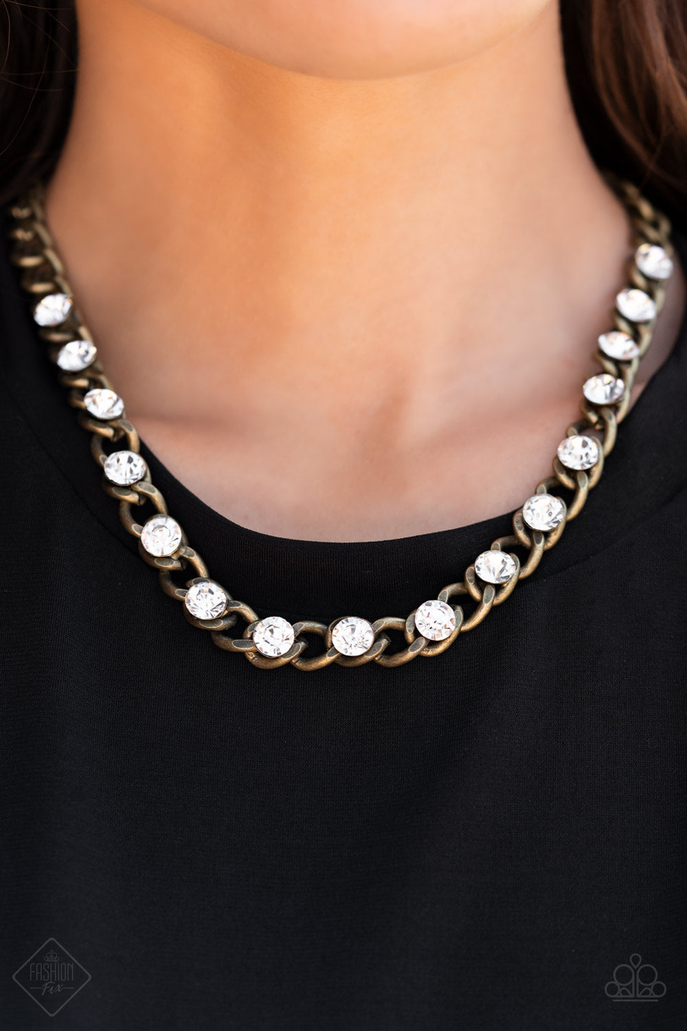 Major Mozie Brass Necklace