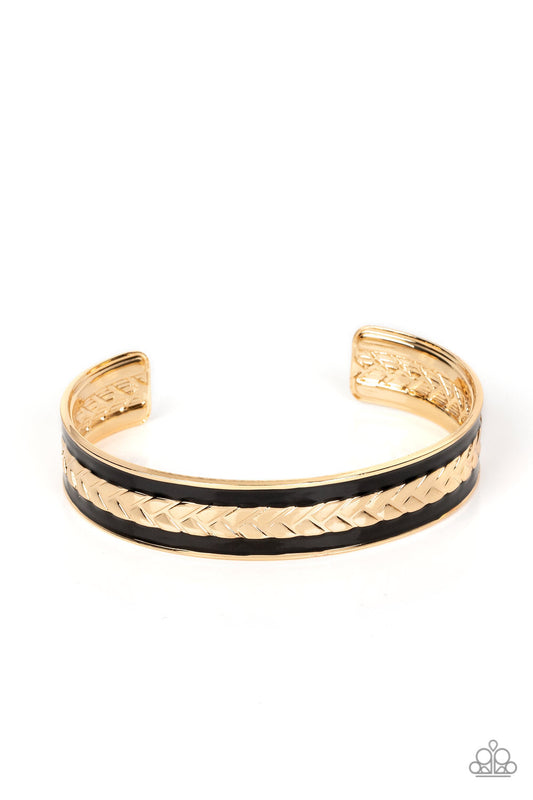 Hot on the TRAIozLAZER Gold Urban Unisex Cuff Bracelet