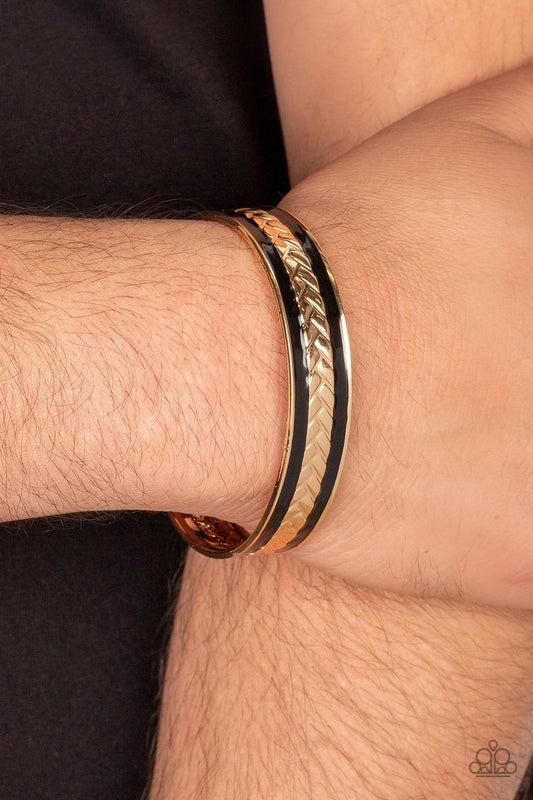 Hot on the TRAIozLAZER Gold Urban Unisex Cuff Bracelet