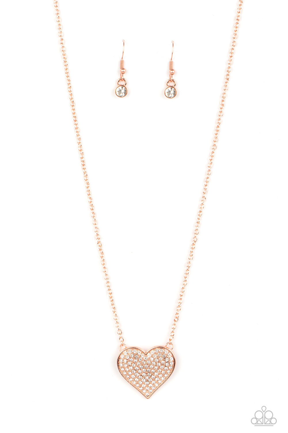 Spelozinding Sweetheart Copper Heart Necklace