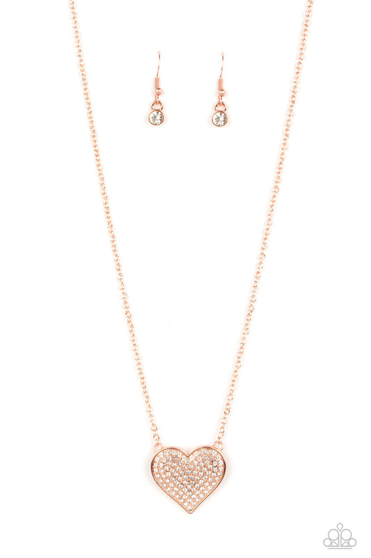Spelozinding Sweetheart Copper Heart Necklace