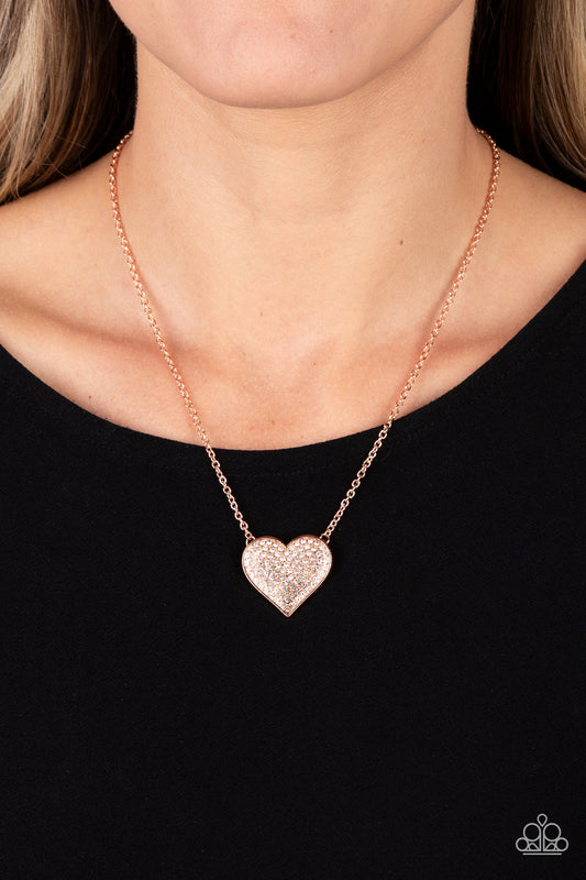 Spelozinding Sweetheart Copper Heart Necklace