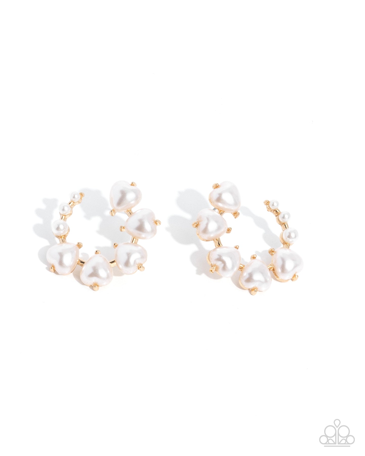 Castle Courting Gold Pearl Earrings