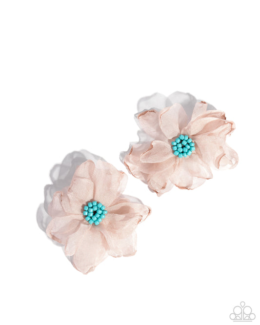 Part Of Your World Brown Floral Earrings