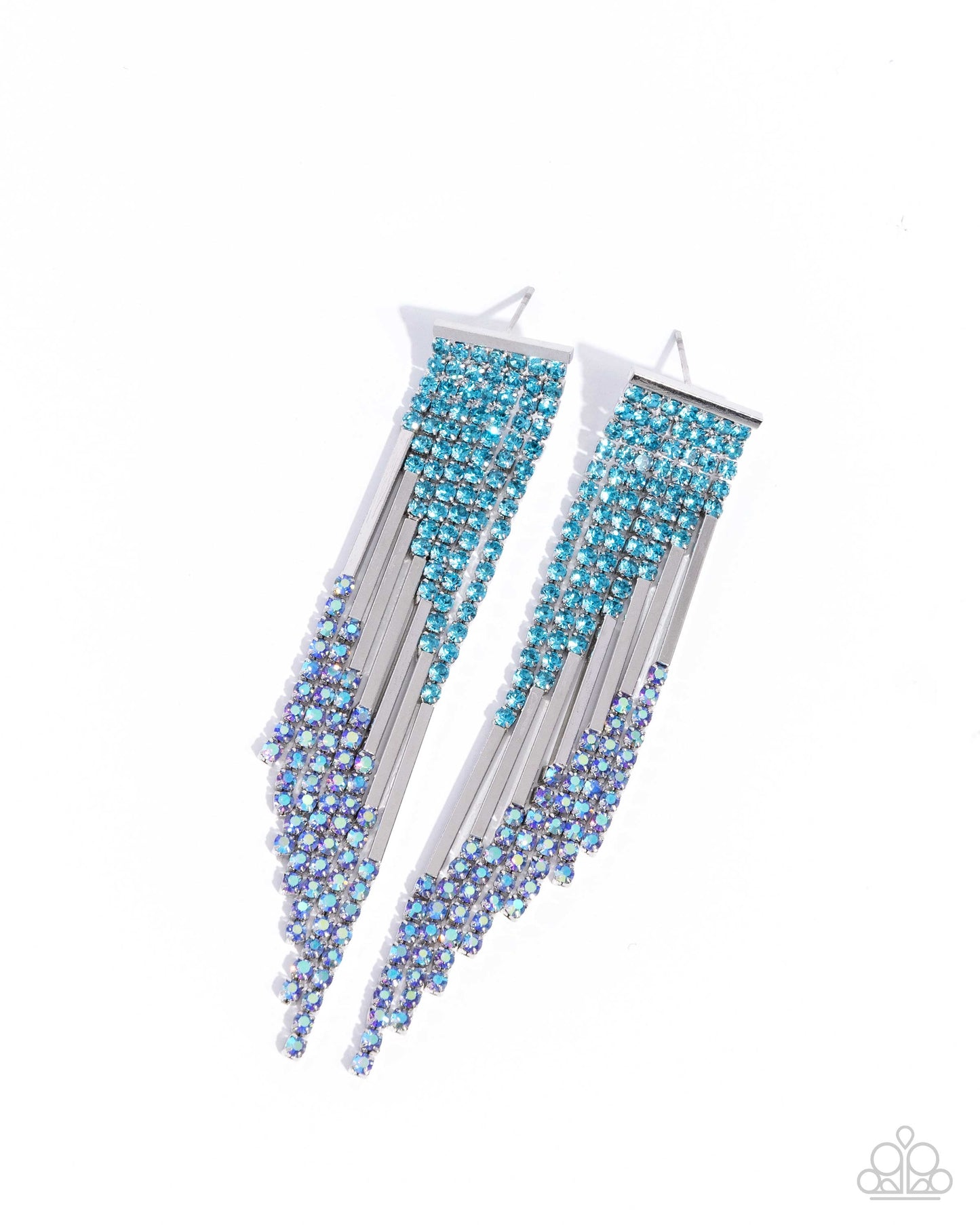 Careless Cascade Blue Earrings