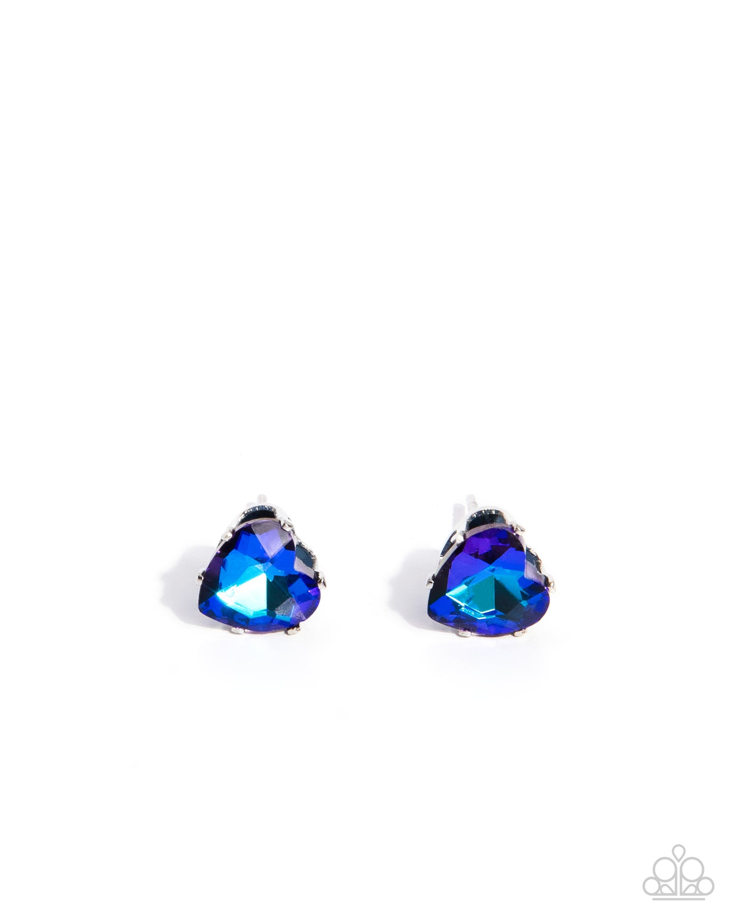 Sweetheart Stunner Blue Heart Earrings