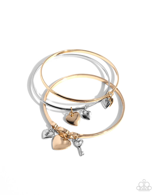 Sealed Sweetheart Multi Charm Bangles