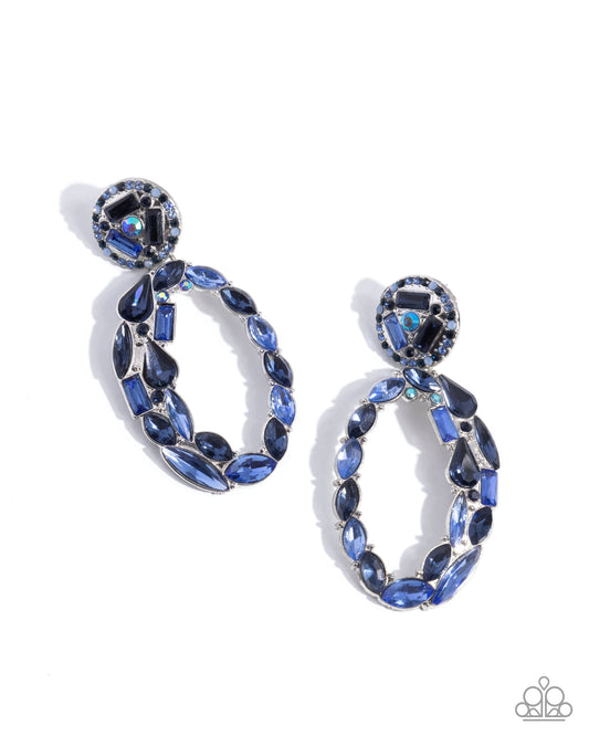 Eclectic Elevation Blue Earrings