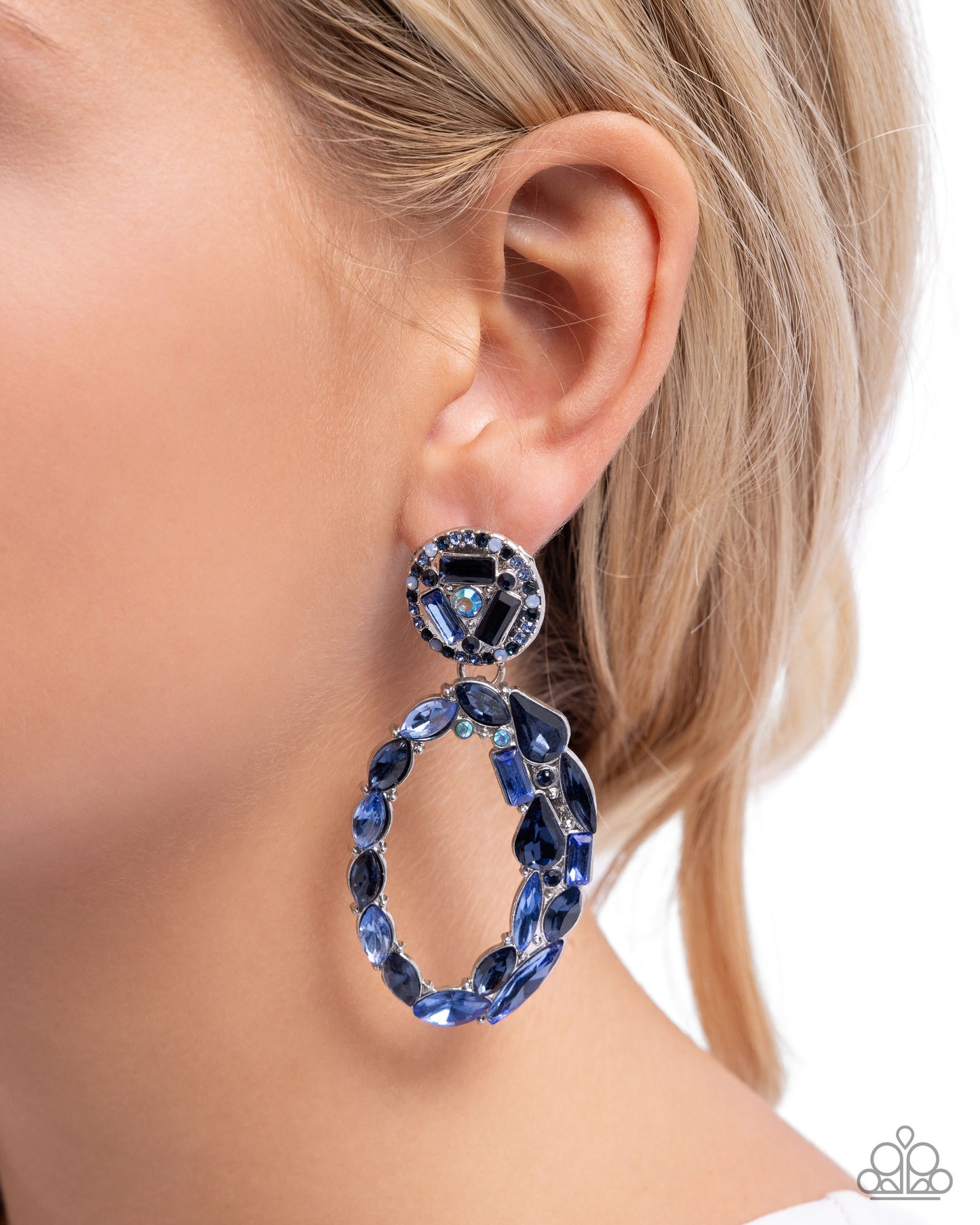 Eclectic Elevation Blue Earrings