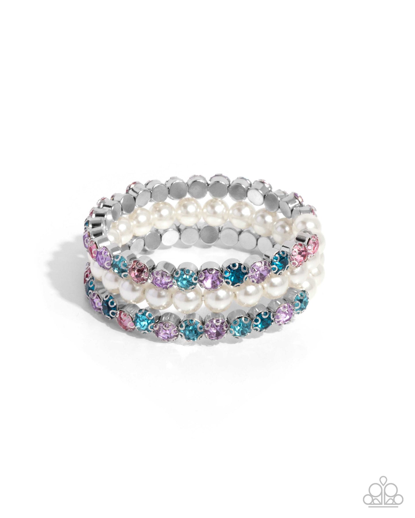 Grandiose Glitz Multi Pearl Bracelet