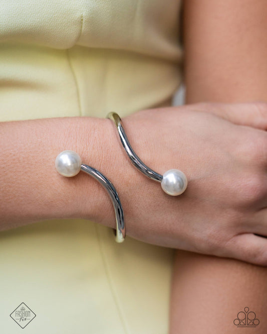 Effulgent Exemplar White Cuff Bracelet