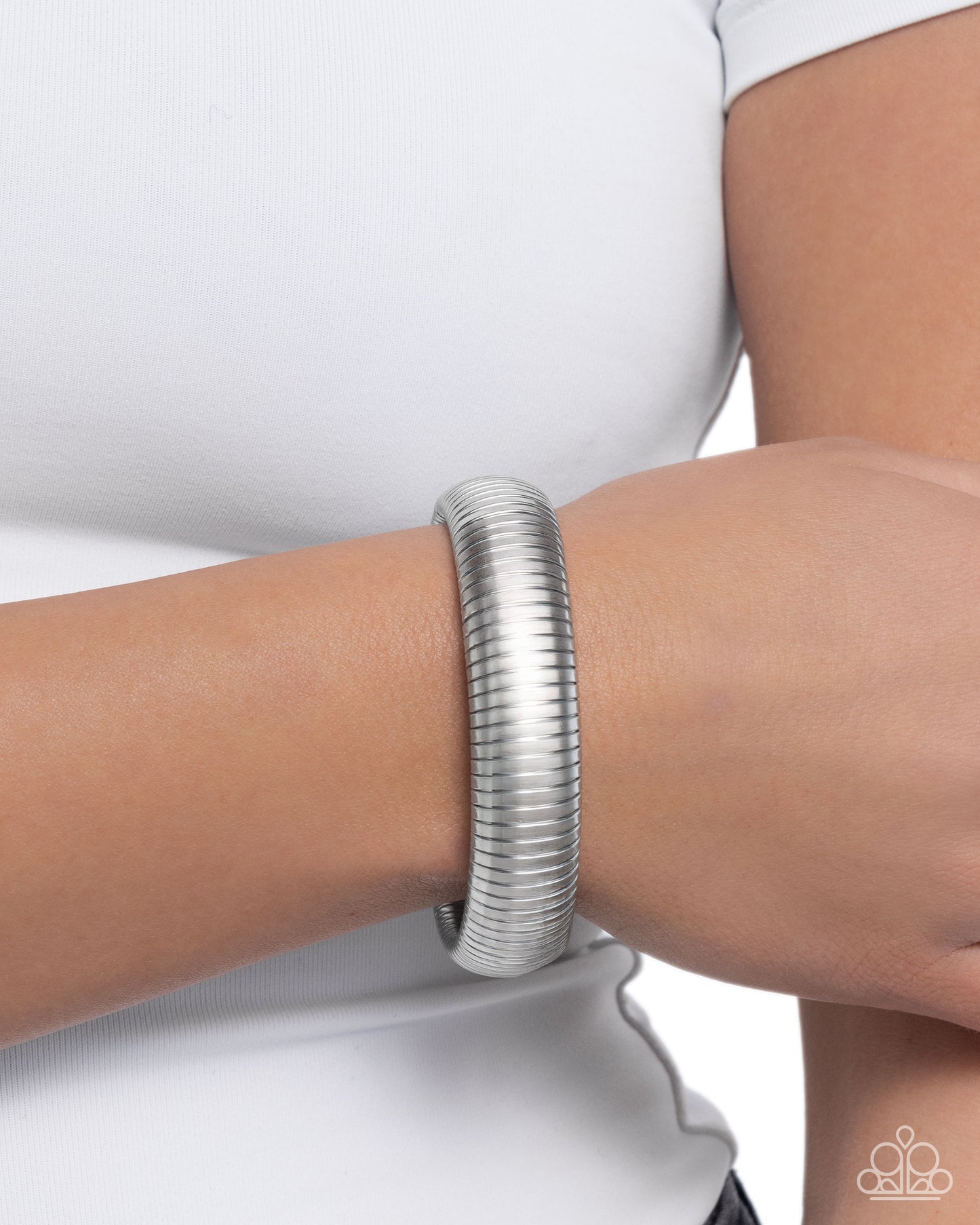Flashy Fringe Silver Bracelet