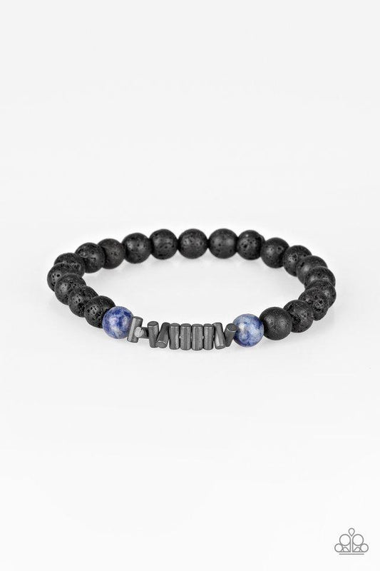 Courage Blue Black Unisex Bracelet