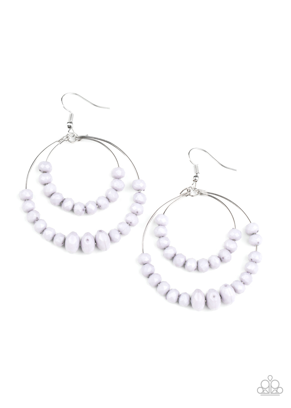 Paradise Party Silver Earrings