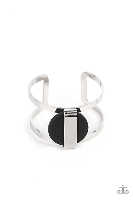 Organic Fusion Black Wood Cuff Bracelet
