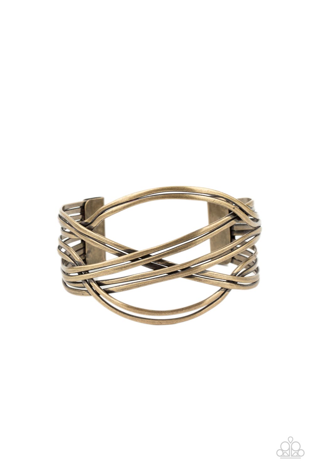 Hautely Hammered Brass Cuff Bracelet