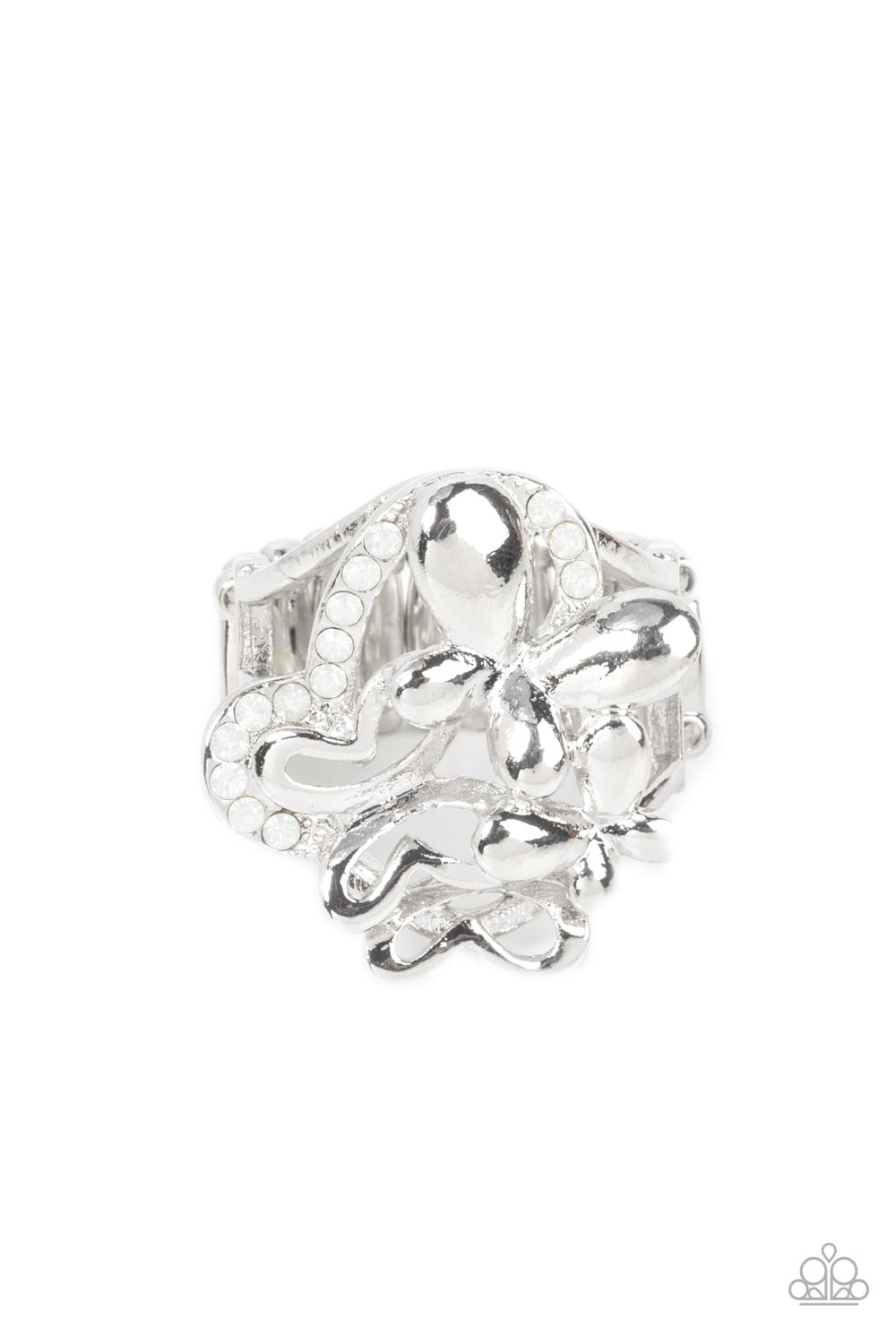 Fluttering Flashback Silver Butterfly Ring