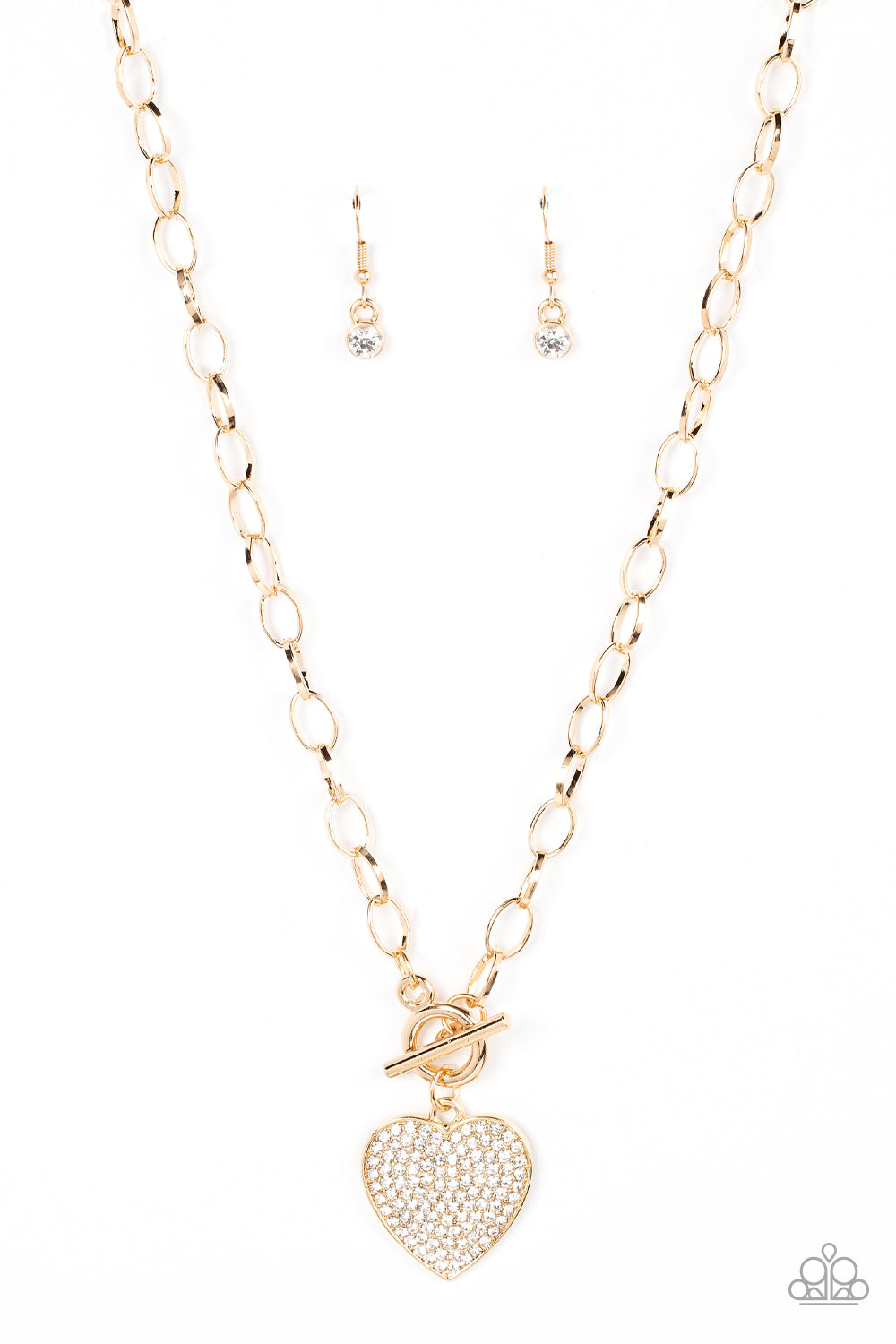 If You Lust Gold Heart Necklace