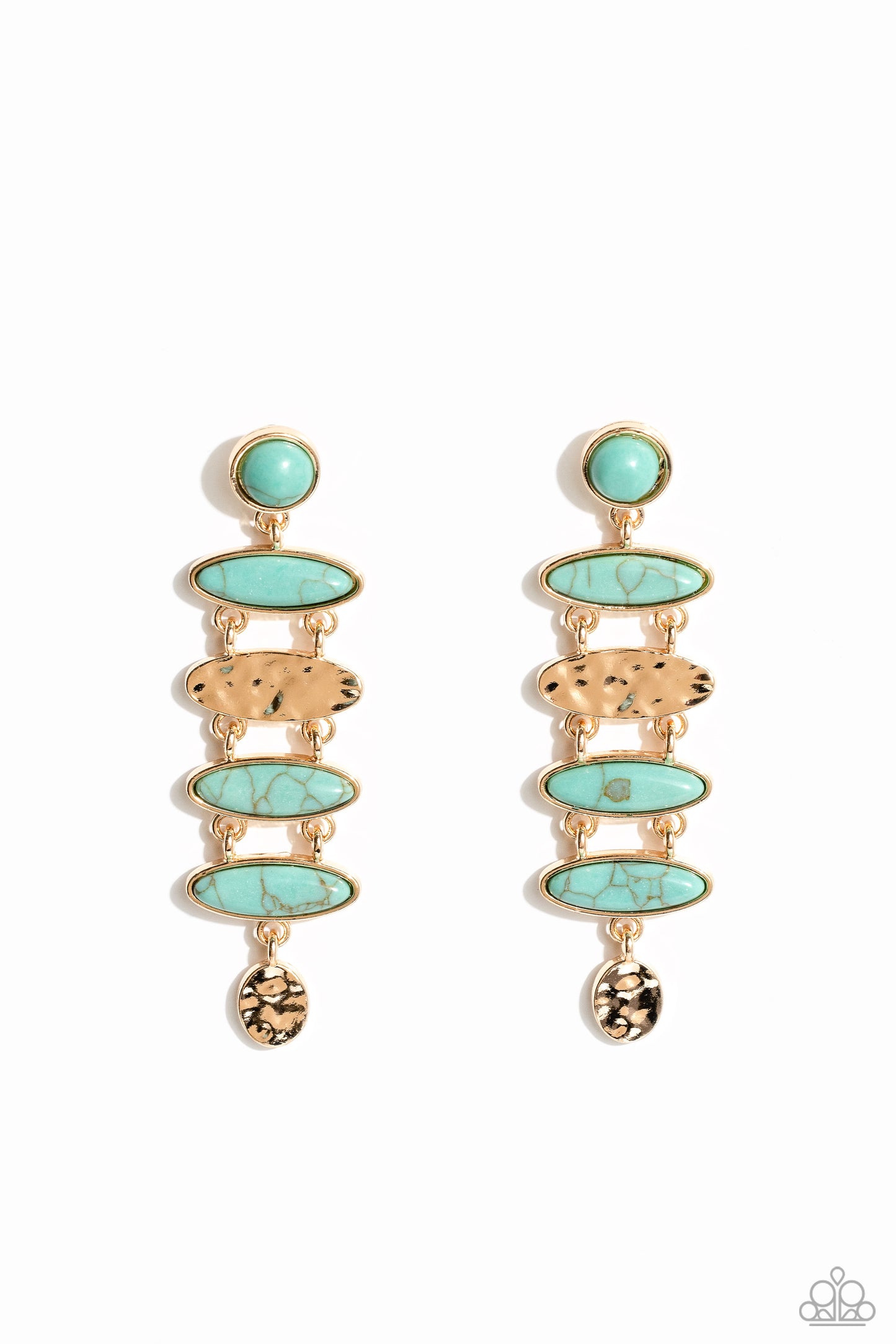 Rustic Reverie Blue Earrings