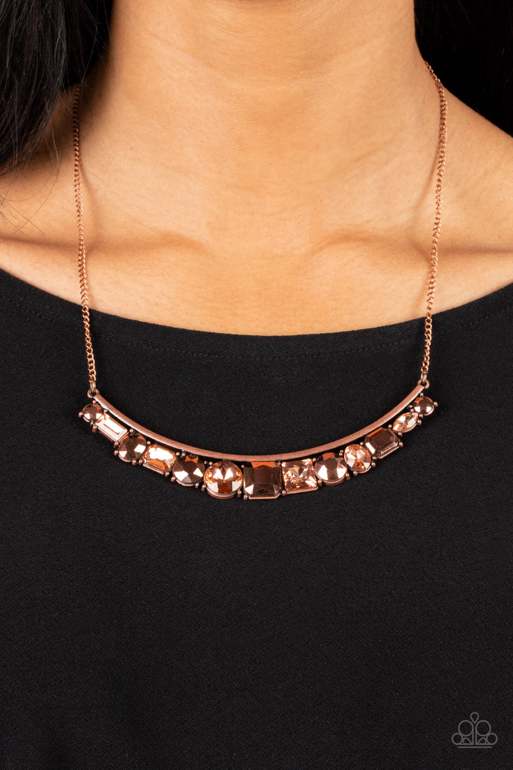 The Only SMOKE-SHOW in Town Copper Necklace