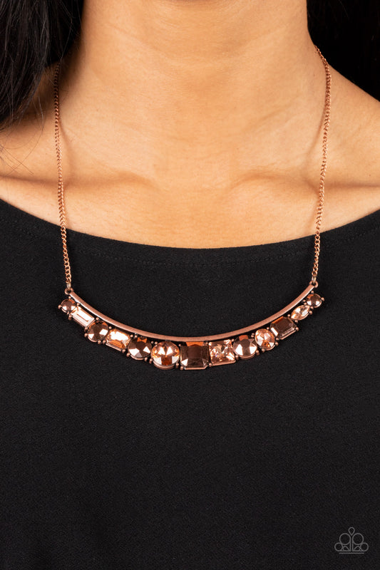The Only SMOKE-SHOW in Town Copper Necklace
