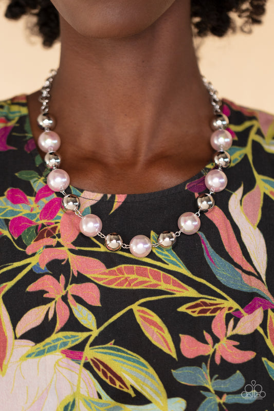 Dreamscape Escape Pink Iridescent Necklace
