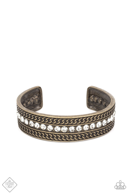 Grit Goals Brass Cuff Bracelet