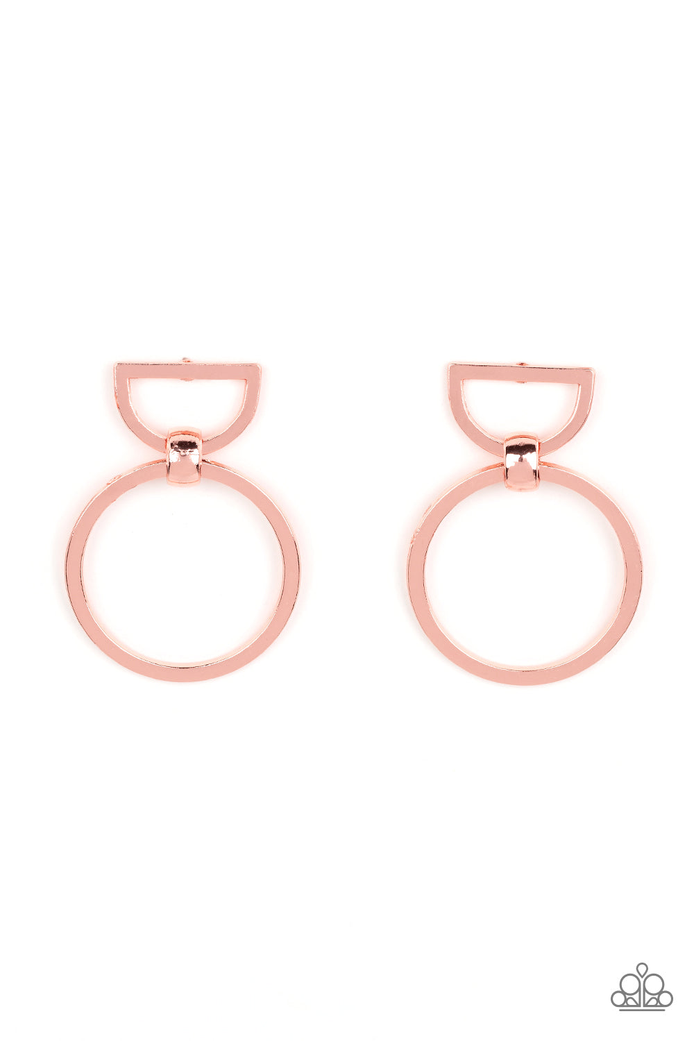 CONTOUR Guide Copper Post Earrings