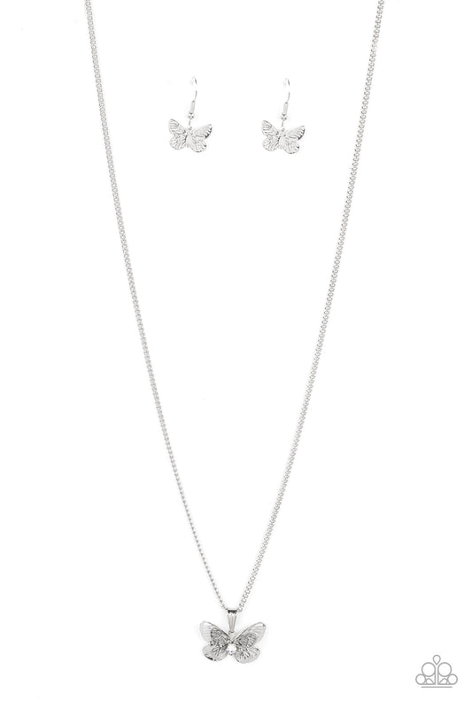High-Flying Fashion Silver Butterfly Necklace