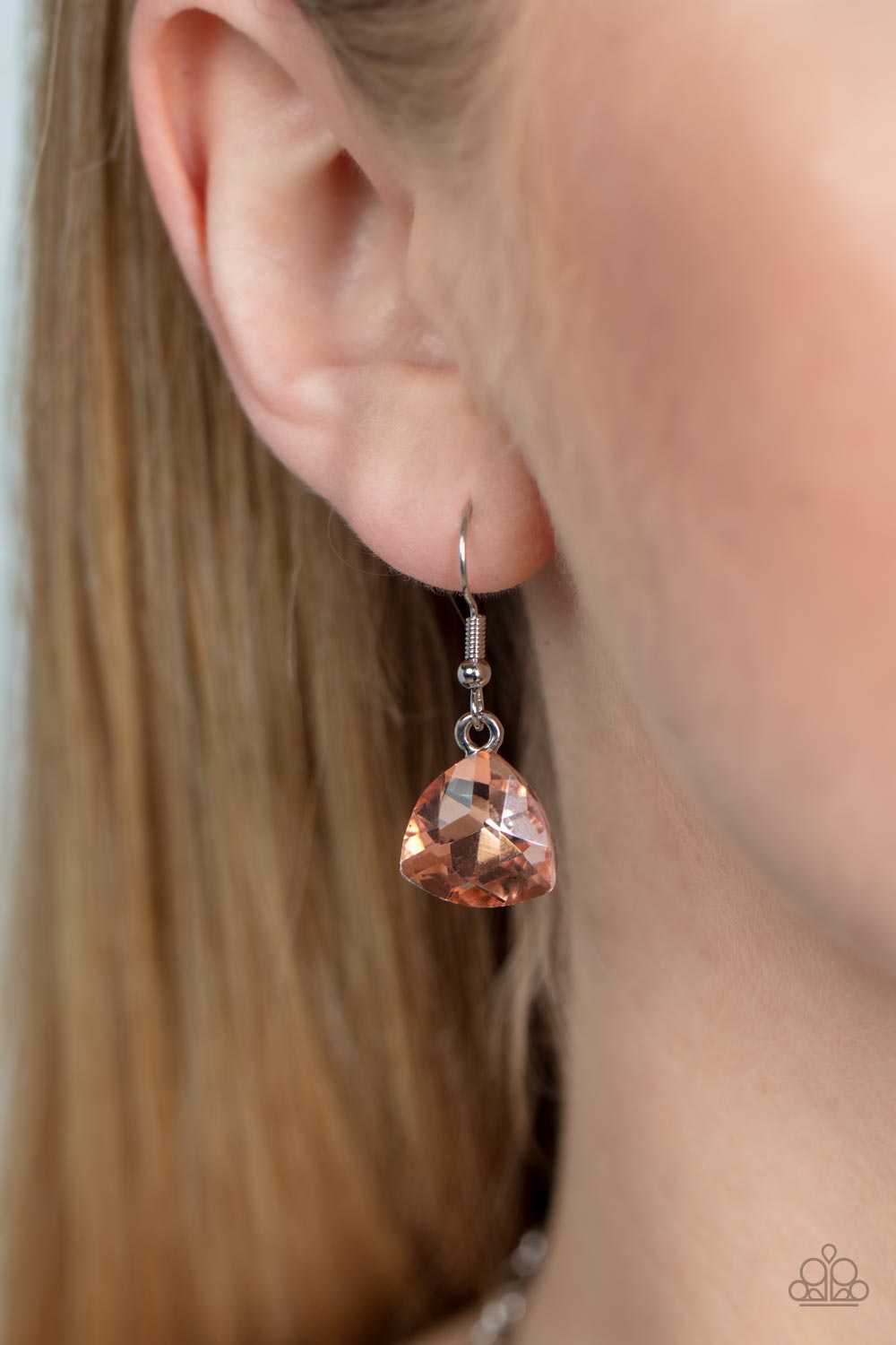 Dreamy Drama Orange Iridescent Necklace