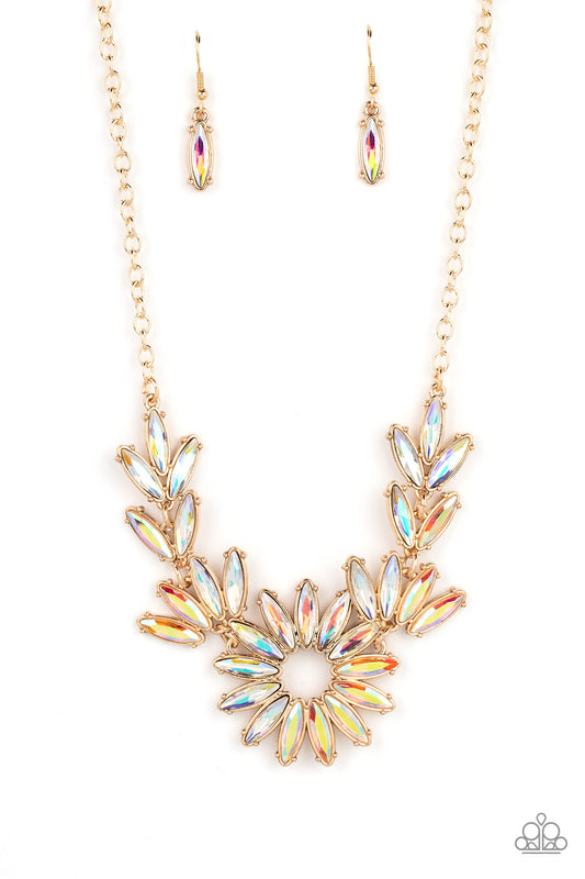 Celestial Cruise Gold Iridescent Necklace