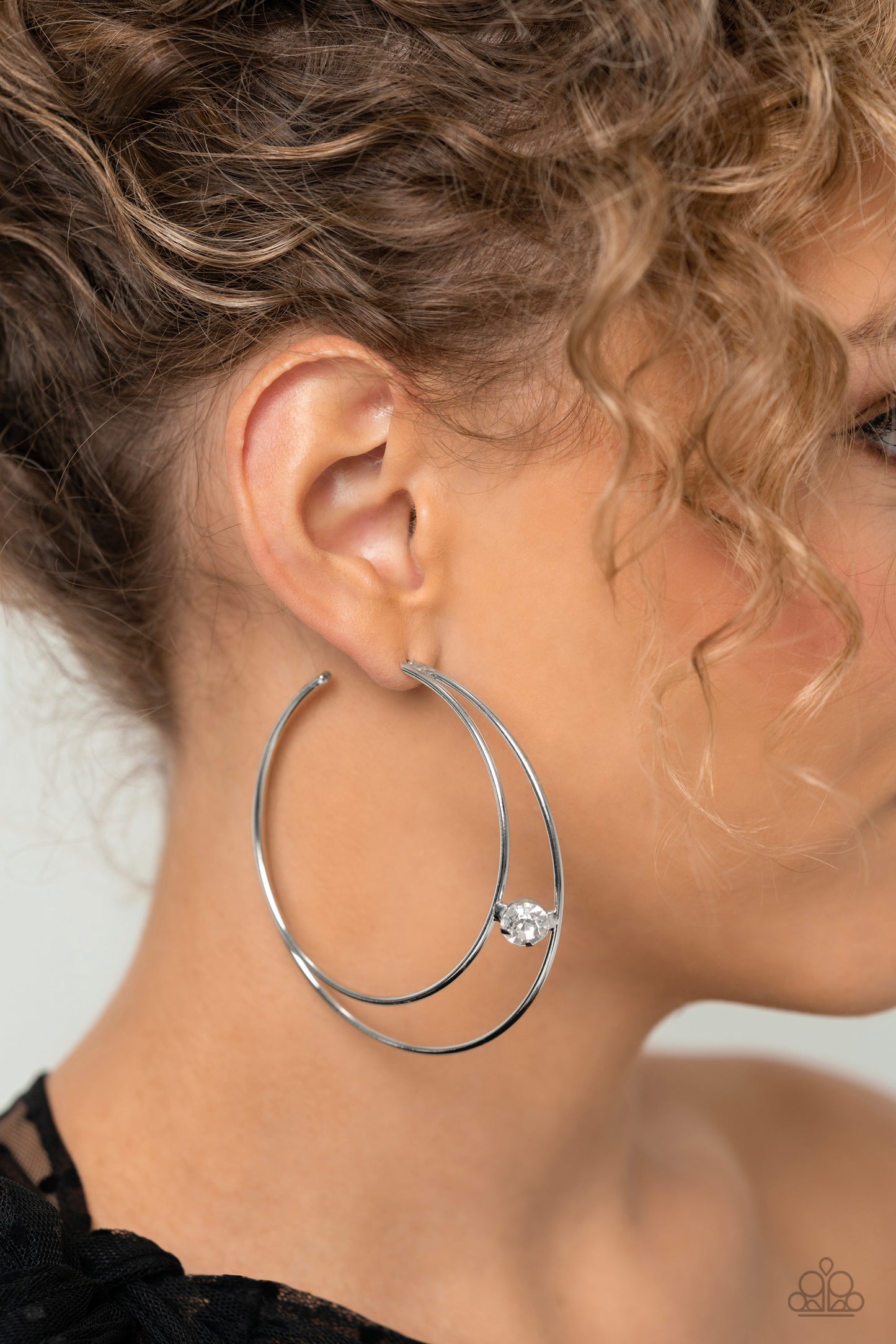 Theater HOOP Silver Hoops