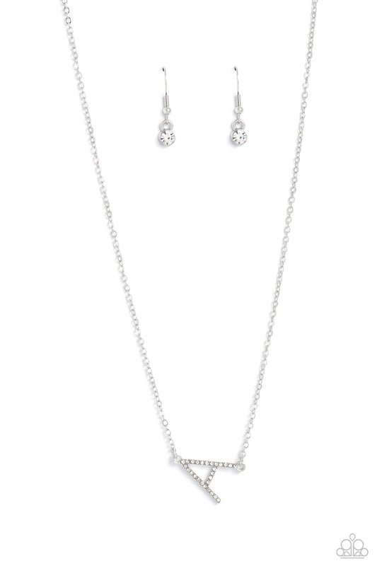 INITIALLY Yours - A - Silver Necklace