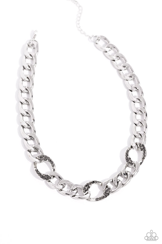 Gleaming Harmony Silver Necklace
