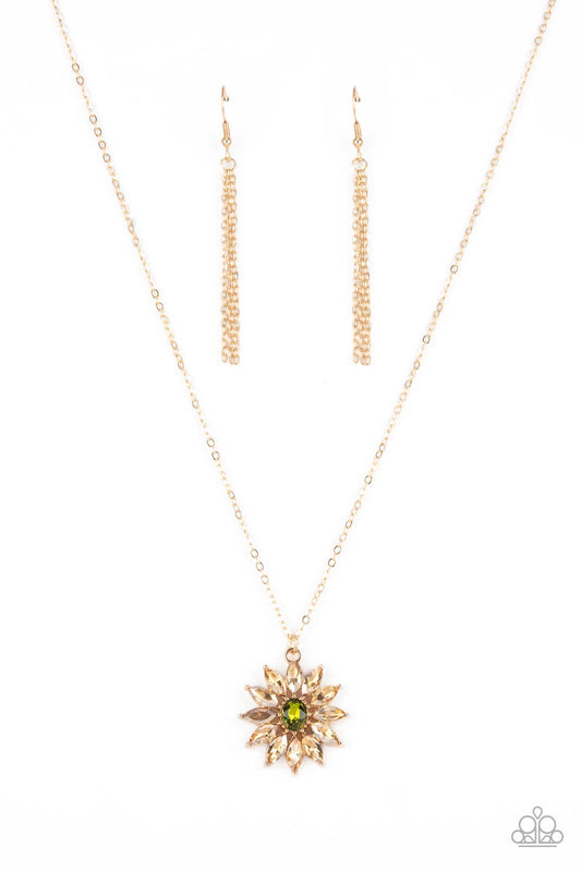 Formal Florals Gold Necklace