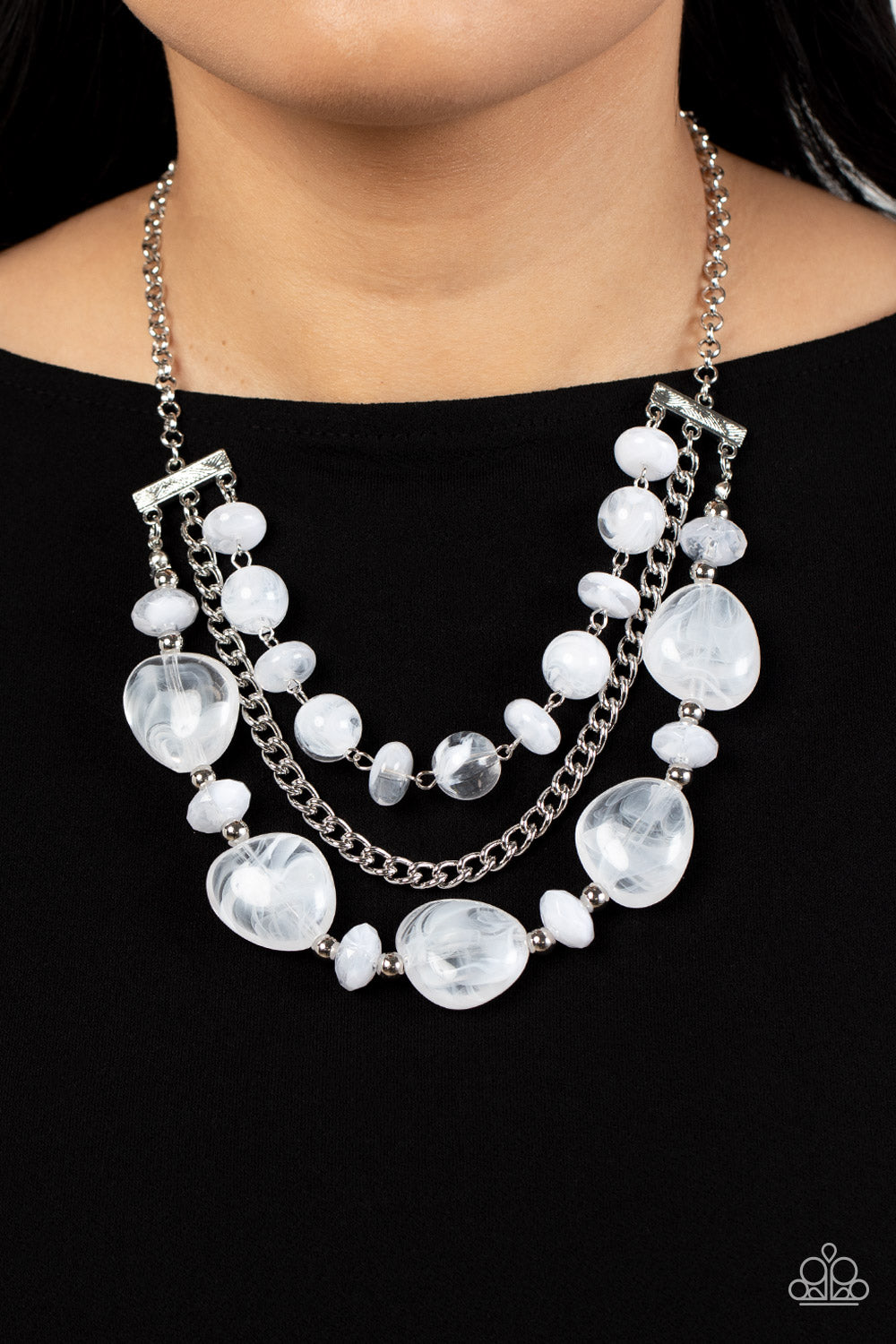 Oceanside Service White Necklace