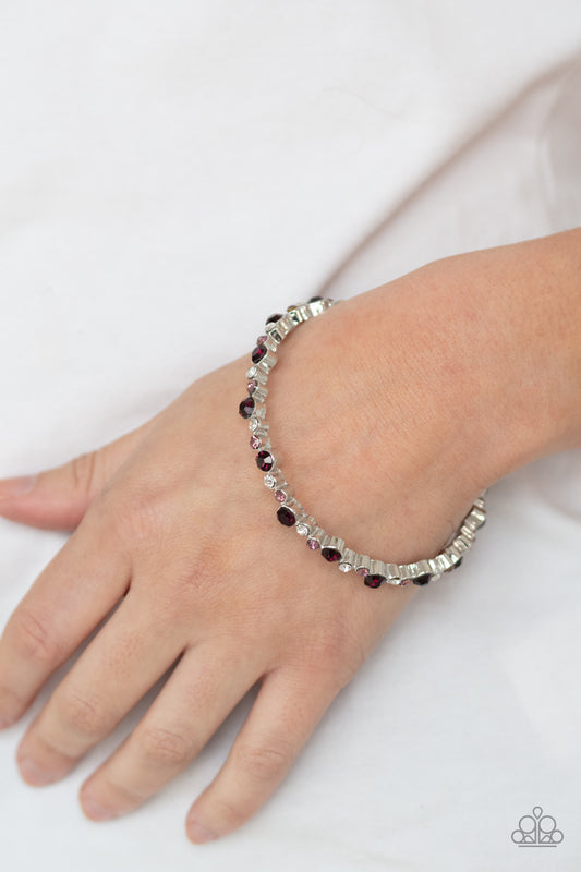 Twinkly Trendsetter Purple Bangle Bracelet