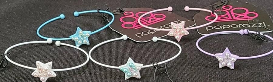 Starlet Shimmer Pearl Star Cuff Bracelet (Bundle of 5)
