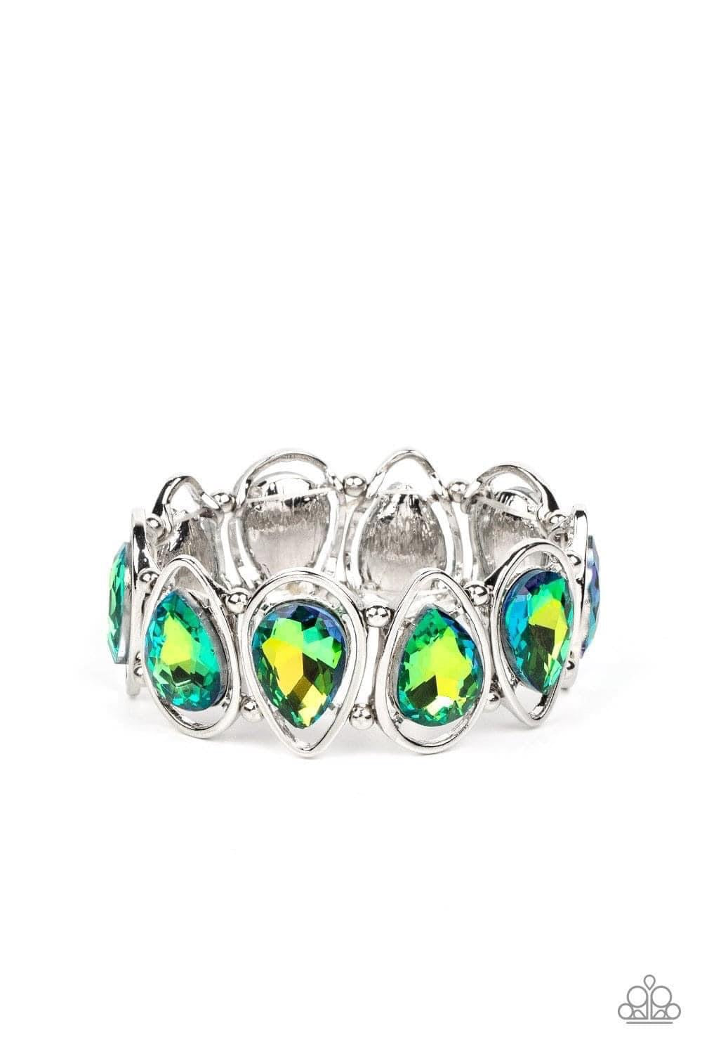 The Sparkle Society Green Oil Spill Bracelet