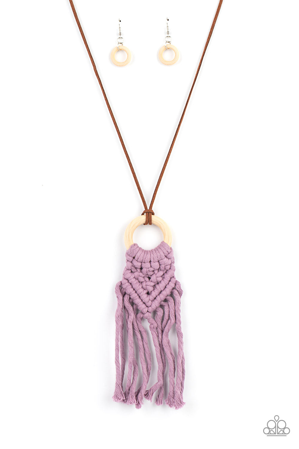 Crafty Couture Long Purple Necklace