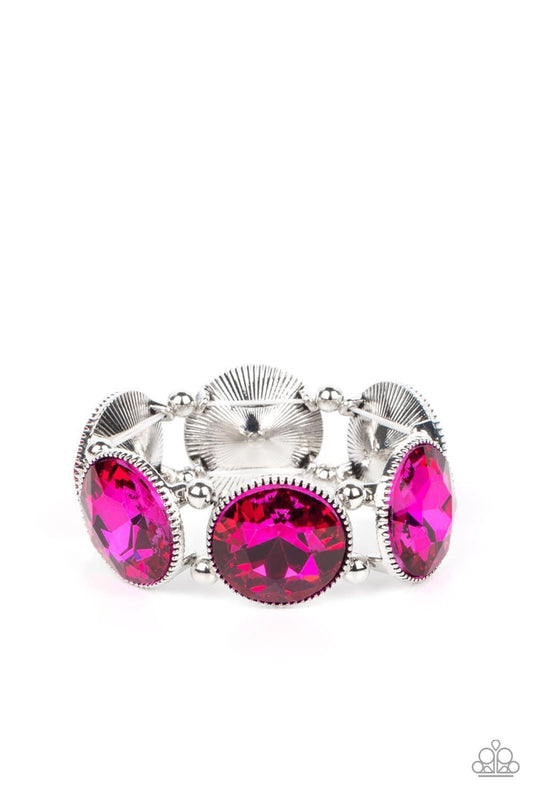 Powerhouse Hustle Pink Rhinestone Bracelet