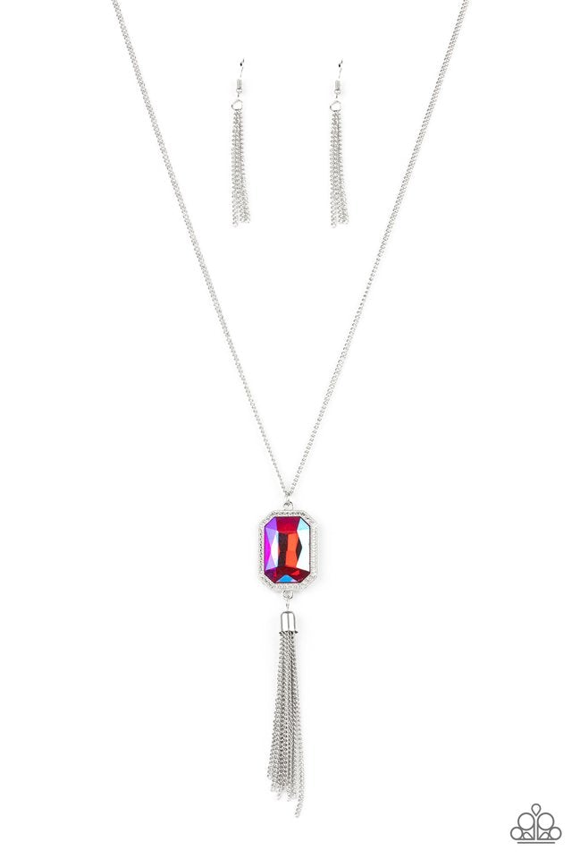 Blissed Out Opulence Long Pink Necklace